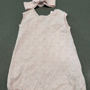 Soft Pink Knit romper